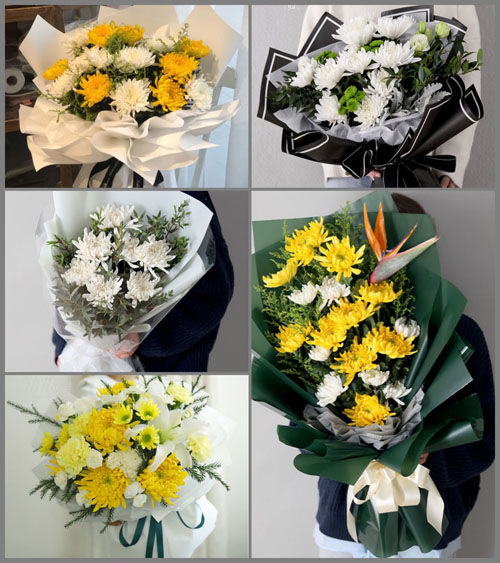 贵州六盘水盘县旧营乡坪田村白事花束代送